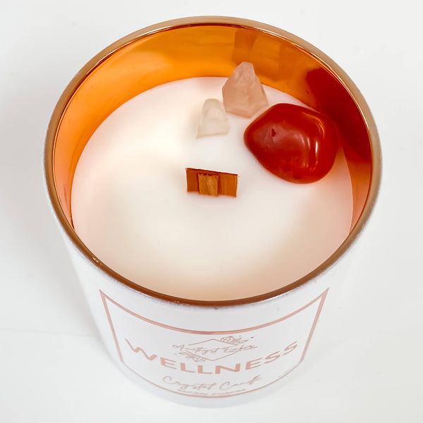 Amethyst Ember | Wellness Chakra Crystal Candle