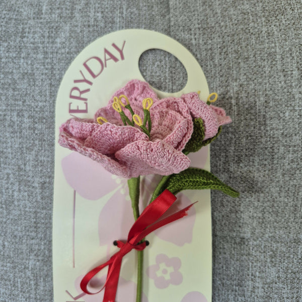 Yarn By Zee -Crochet Flower (Single Stem)