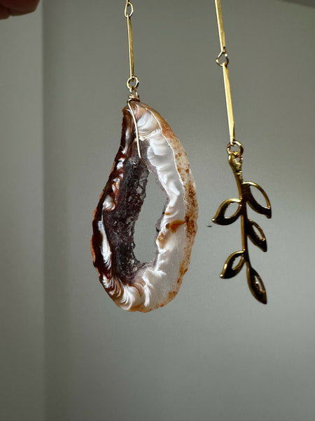 Occo Occo Agate Geode & Olive Branch Bookmark