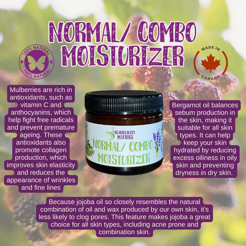 Normal combo Moisturizer infographics