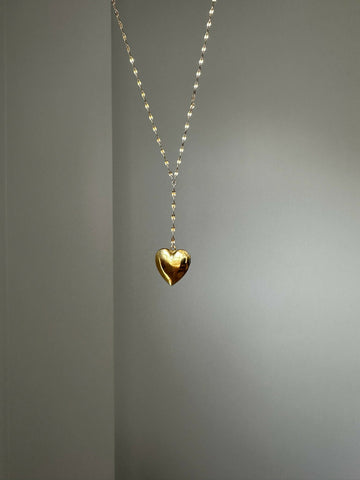Gold Lariat Locket