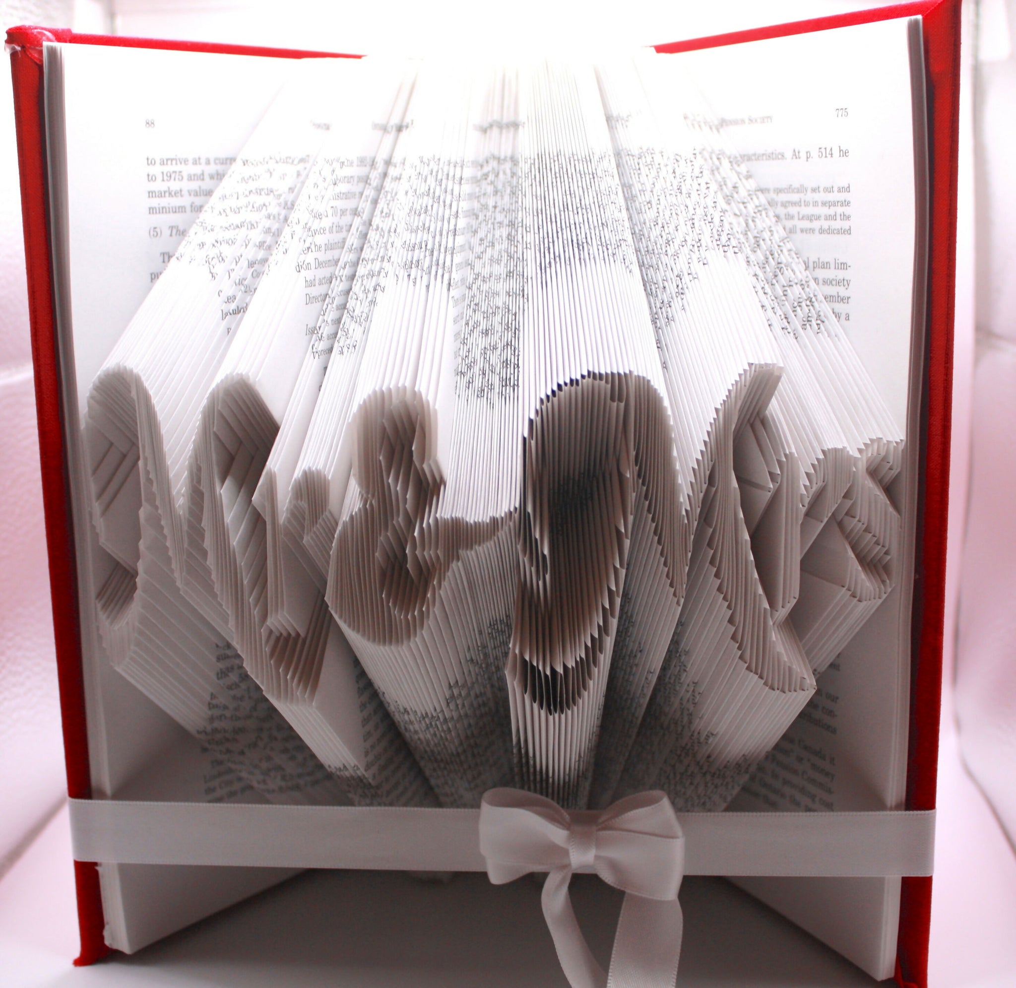 Mr & Mrs Folded Book Art