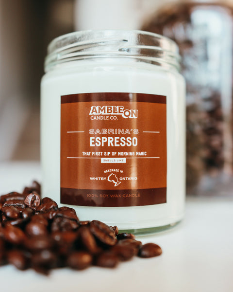 Espresso Scented Candle - 100% Soy Wax