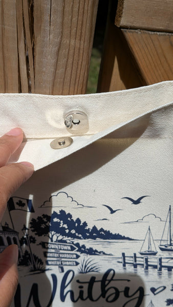 Whitby Map Premium Tote with Button