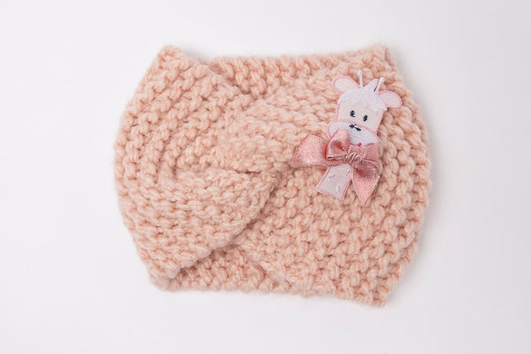 Pink Knit Baby Headband