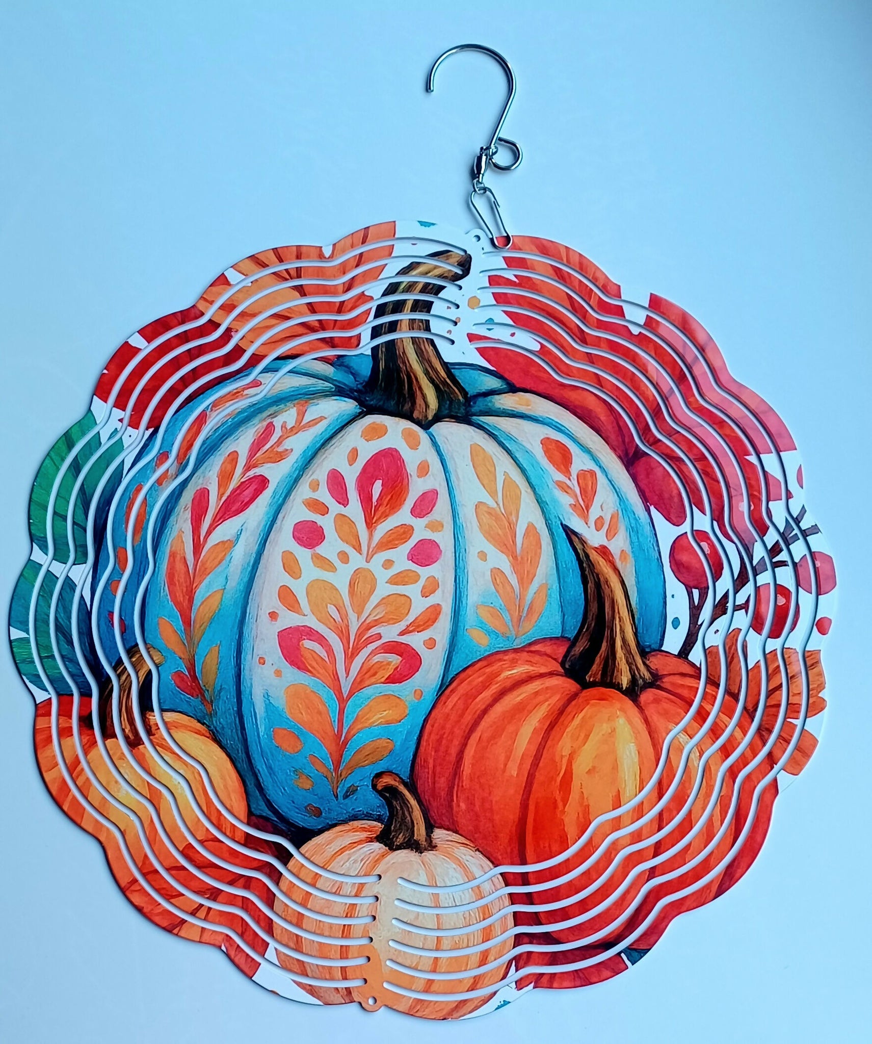Fall Pumpkins Wind Spinner