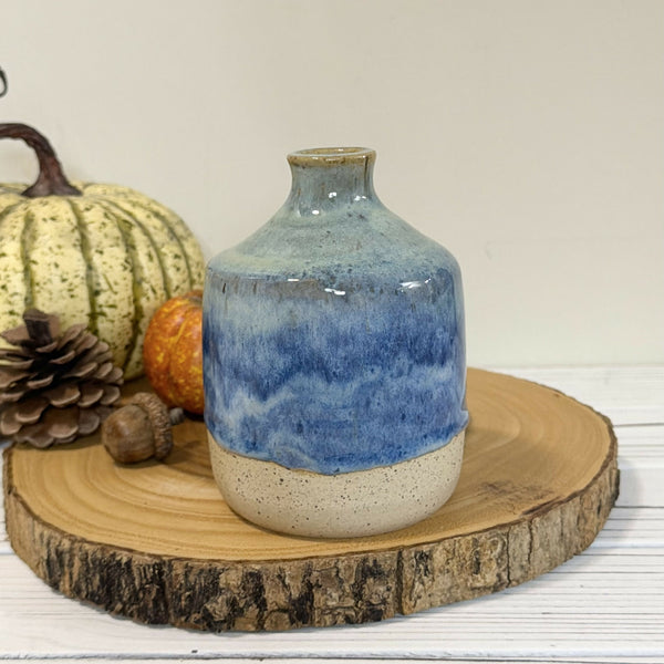 Blue and turquoise Bud vase