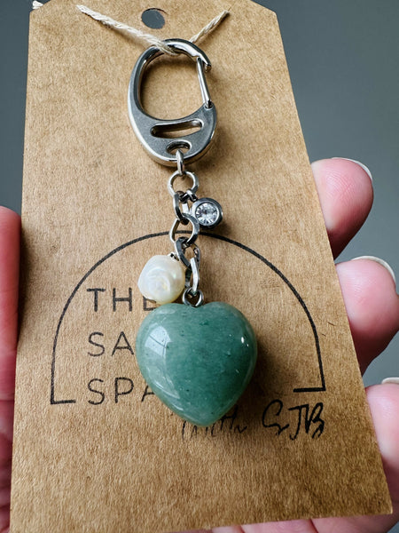 Green Jade Keychain
