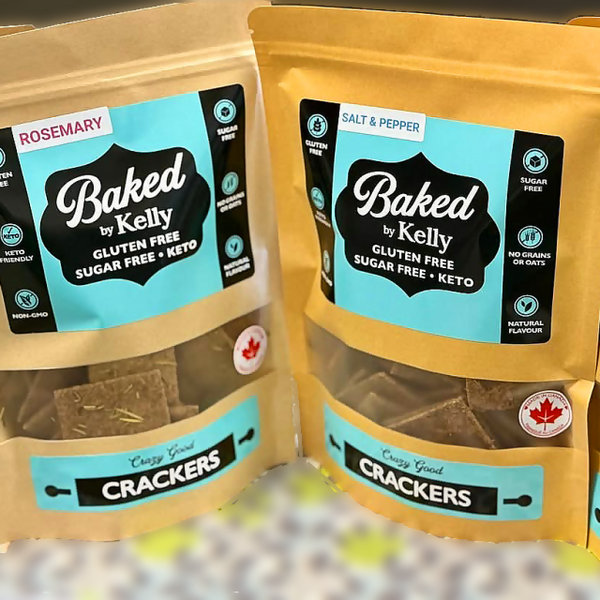 Baked By Kelly Rosemary Crackers