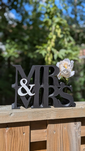 Mr & Mrs Floral Display Stand