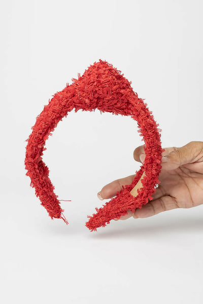 Red Knotted Headband for Women