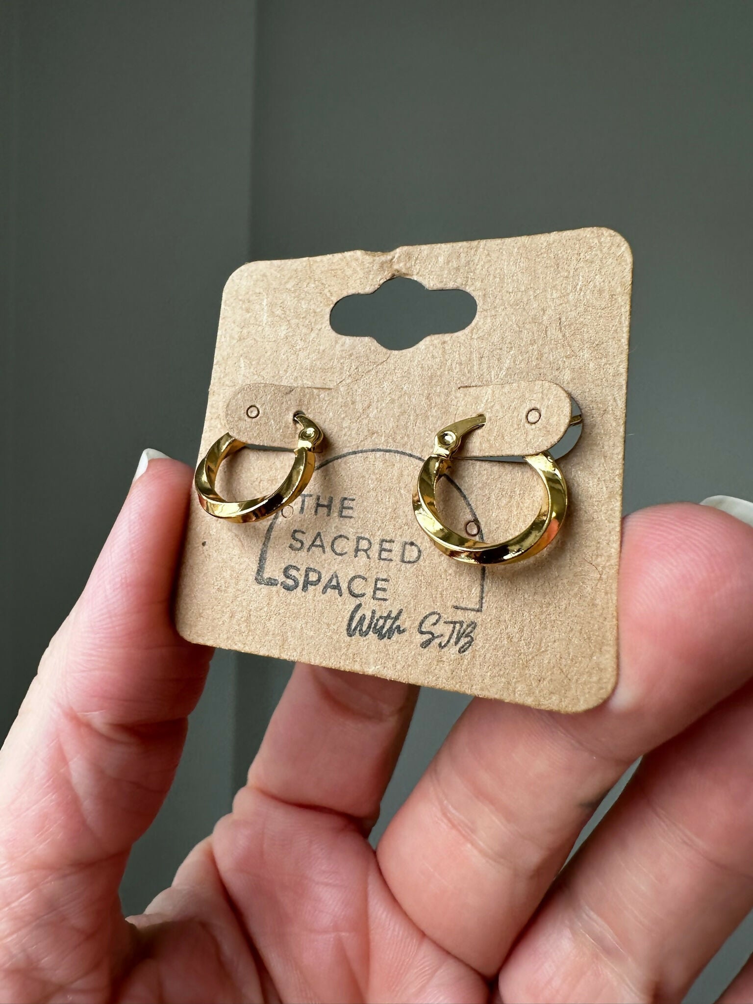 Mini Twist Hoops - Gold