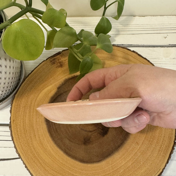 Pink Ring Dish with Wildflowers - Unique Town Boutique