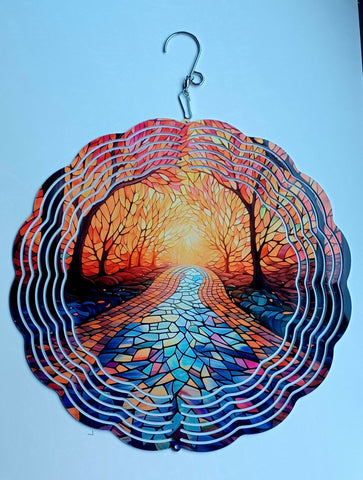 Fall Pathway Wind Spinner
