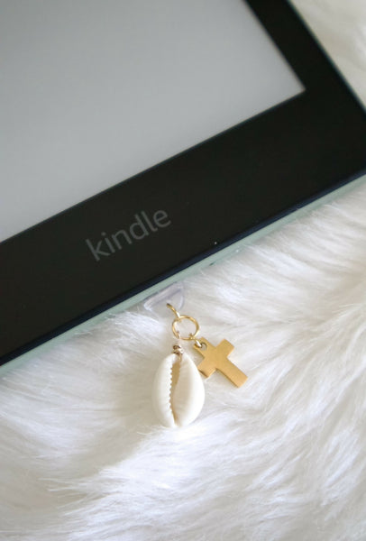 Cowrie & Cross Kindle Charm