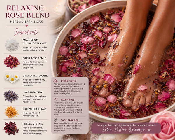 Relaxing Rose Herbal Bath Soak