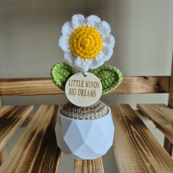 Crochet Dasiy Pot