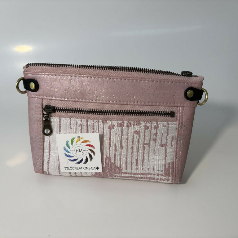 Devon Pouch Cork - Pearl Rose Gold