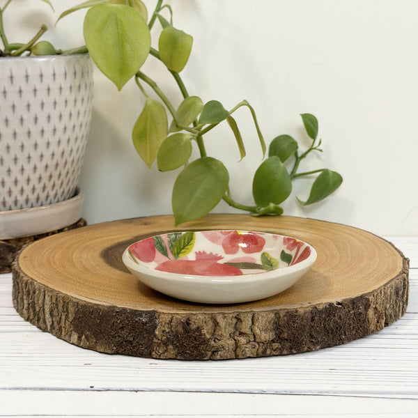 Pomegranate patterned ring dish