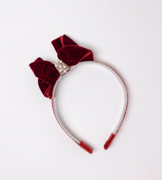Girls Christmas Bow Headband - Unique Town Boutique