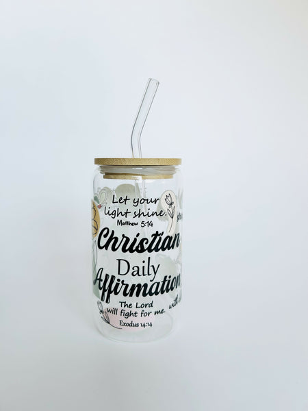 "Daily Christian Affirmation" Tumbler