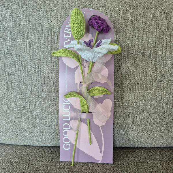 Yarn By Zee -Crochet Flower (Single Stem)
