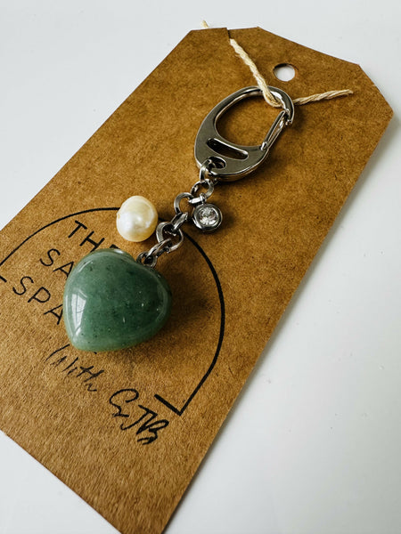Green Jade Keychain