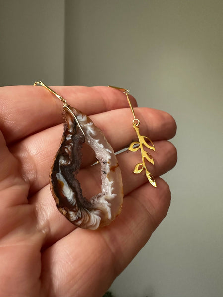 Occo Occo Agate Geode & Olive Branch Bookmark