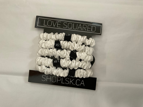 5pc Satin Skinny Scrunchie