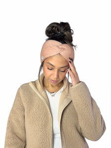 Faux Fur Knit Winter Headband