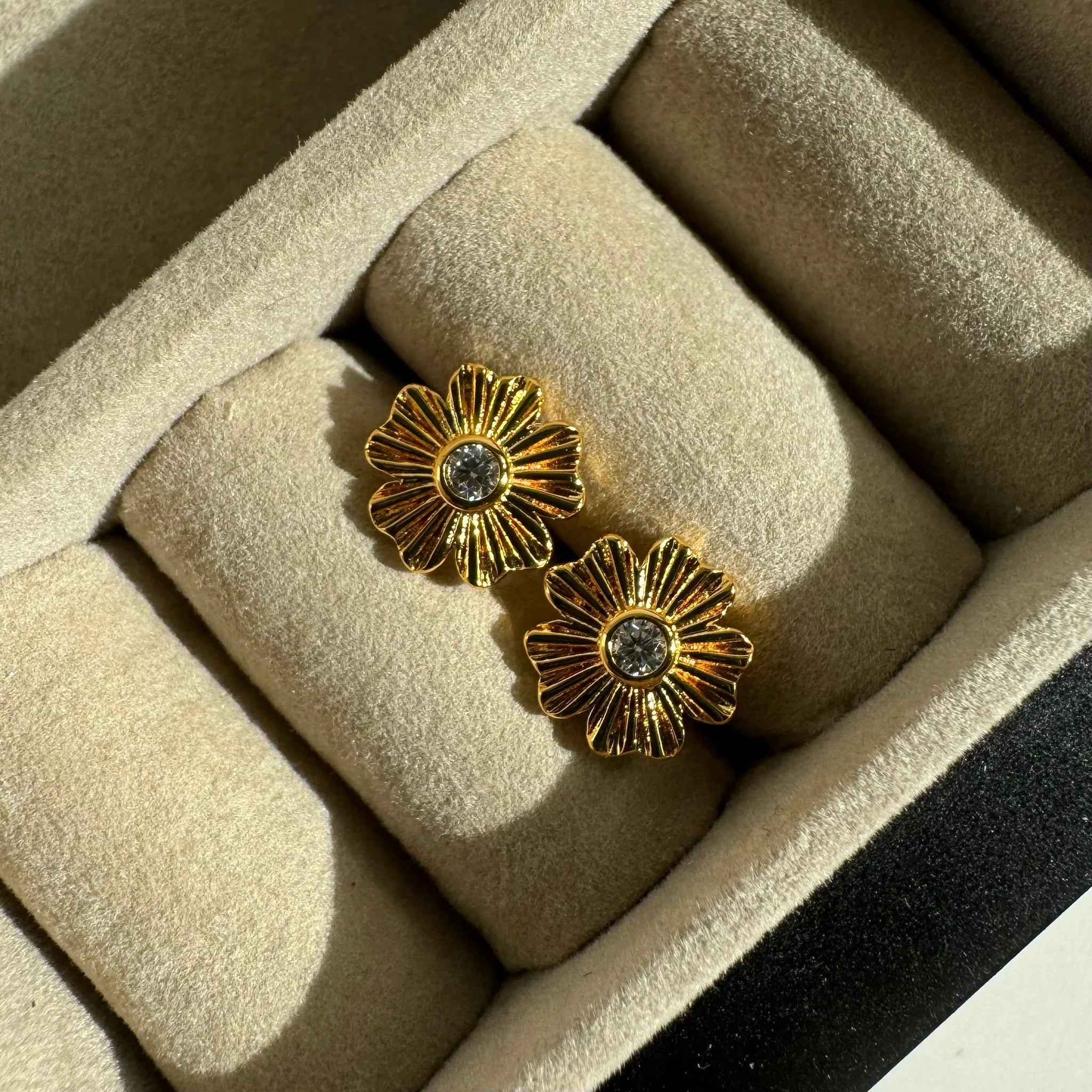 Sunburst Flower Studs