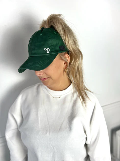 Ponytail Hats Satin-Lined