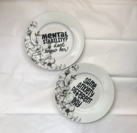 Vintage plate saying