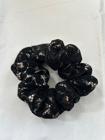 Black lace scrunchie