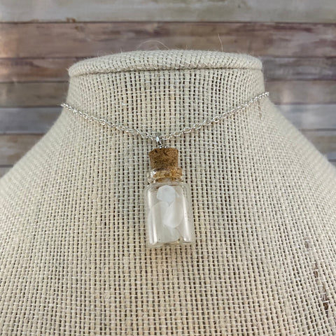 Clear “Tiny Treasures” Beach Glass Necklace