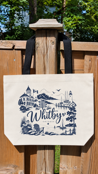 Whitby Scenic Premium Tote with Button