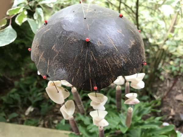 Coconut and Seashells Wind Chime