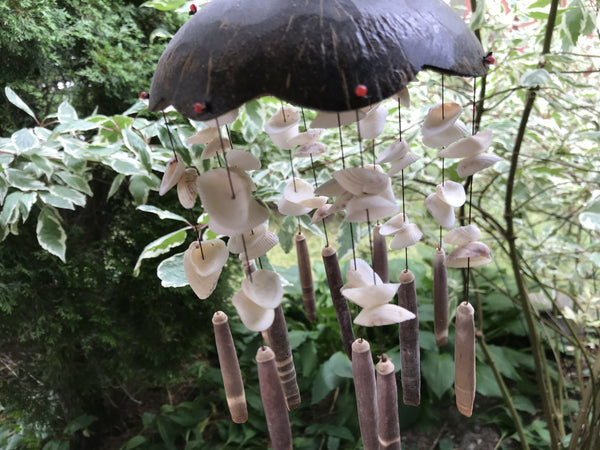 Coconut and Seashells Wind Chime