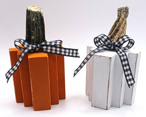 Wooden pumpkins