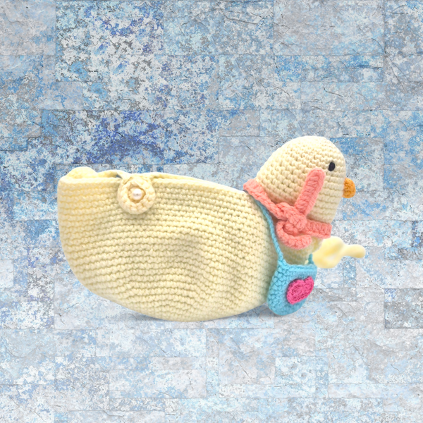 Yarn By Zee Crochet Duck Purse