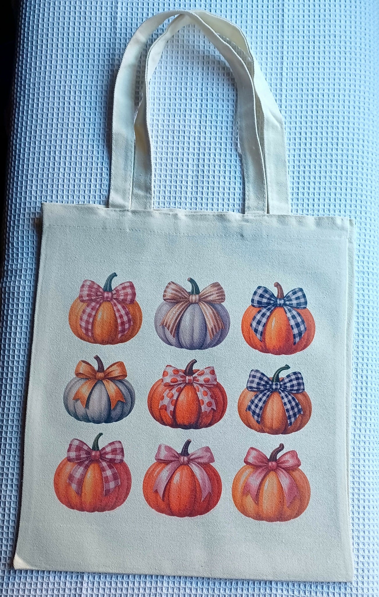 Canvas Tote Bag ~ Pumpkins galore!