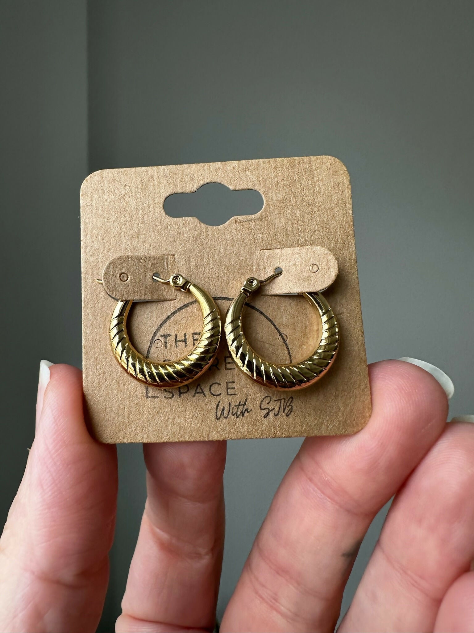 Croissant Hoops - Gold