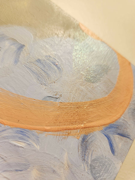 Furrz mixed media abstract painting (8x8)