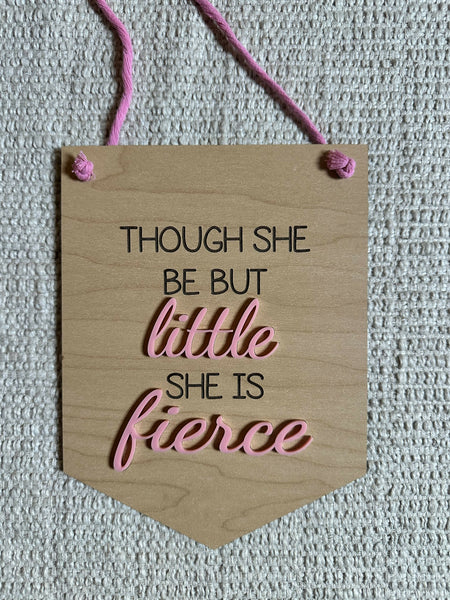 Wooden Pennant Flag Wall Decor - Nursery Decor - Kids Room Decor