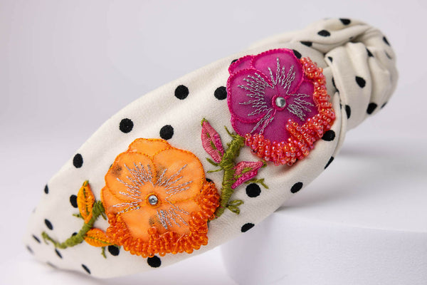 Beaded Floral Headband - Unique Town Boutique