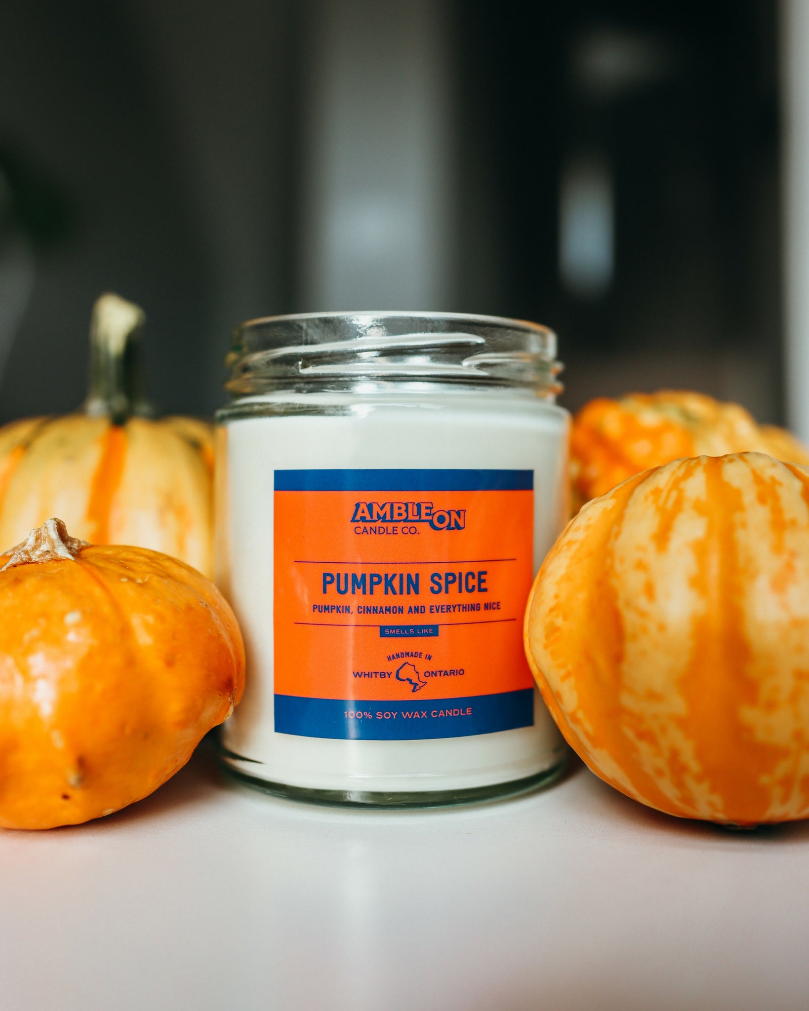 Pumpkin Spice Scented Candle - 100% Soy Wax