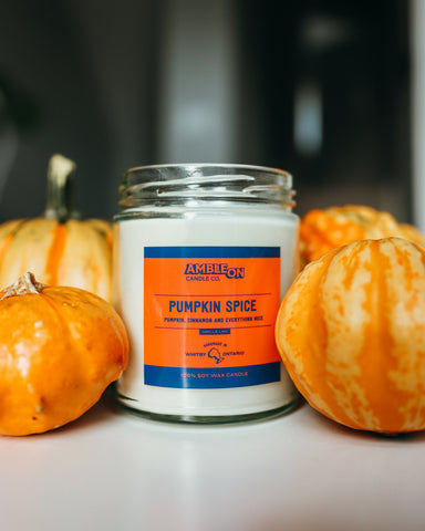 Pumpkin Spice Scented Candle - 100% Soy Wax