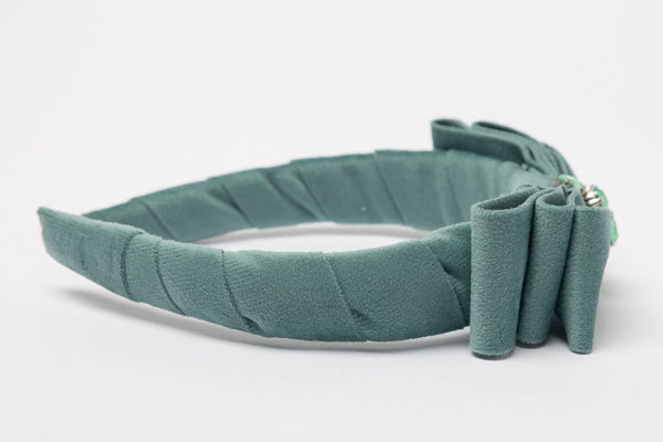 Aqua Blue Bow Headband