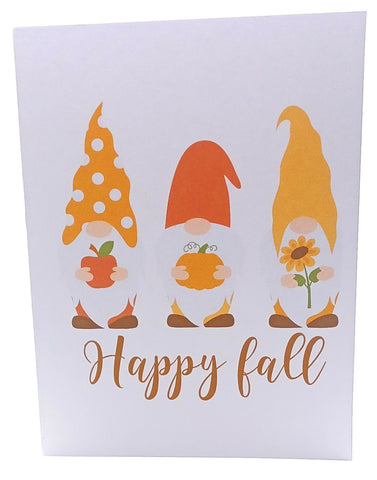Happy Fall Gnome Card
