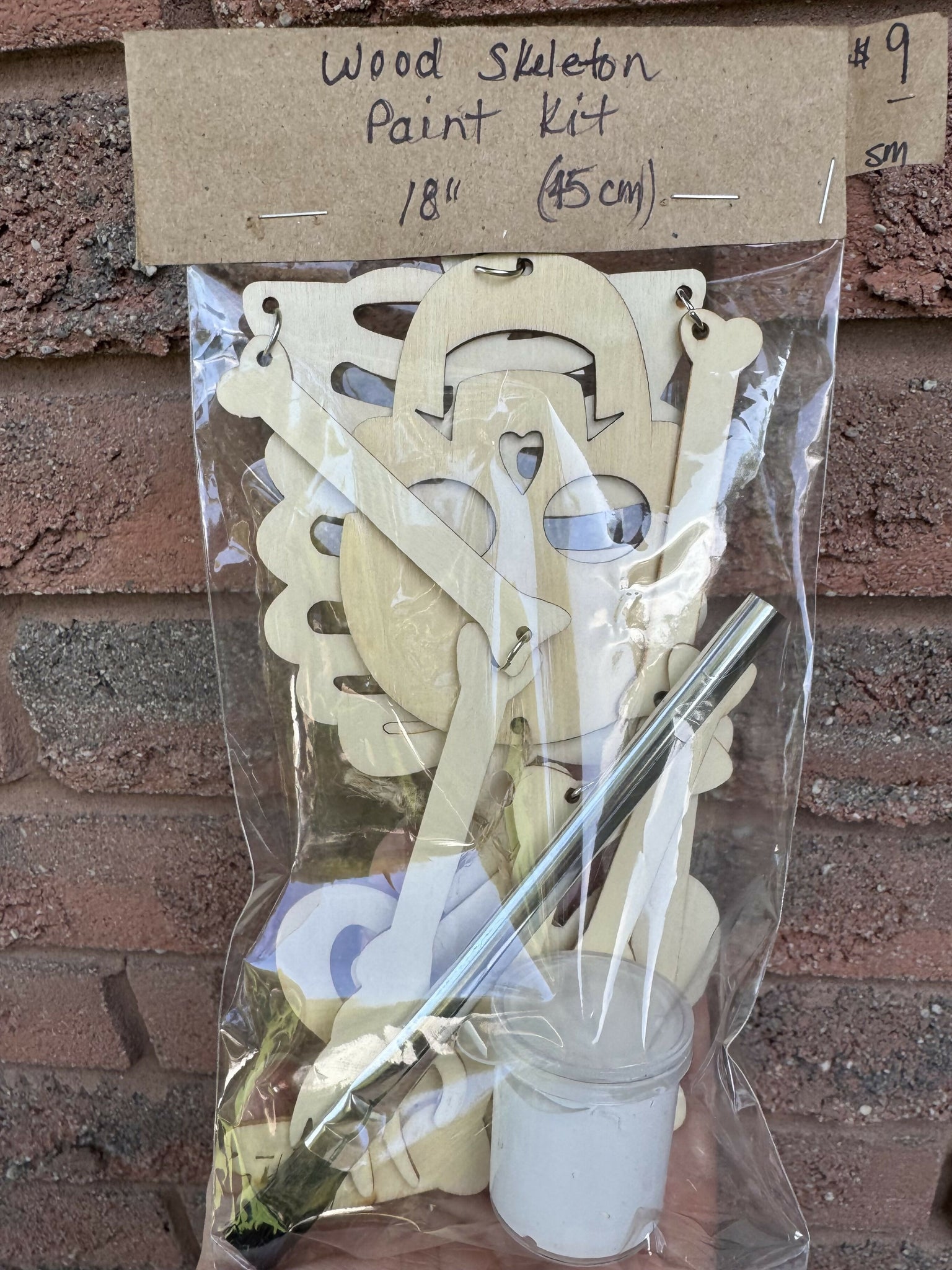 Hanging Wood Skeleton Paint Kit